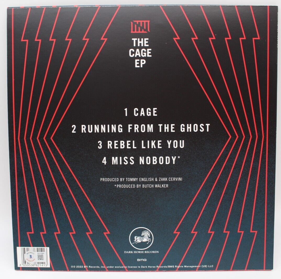 Billy Idol Signed The Cage EP New Vinyl Record Album W/Beckett BAS COA BH033880