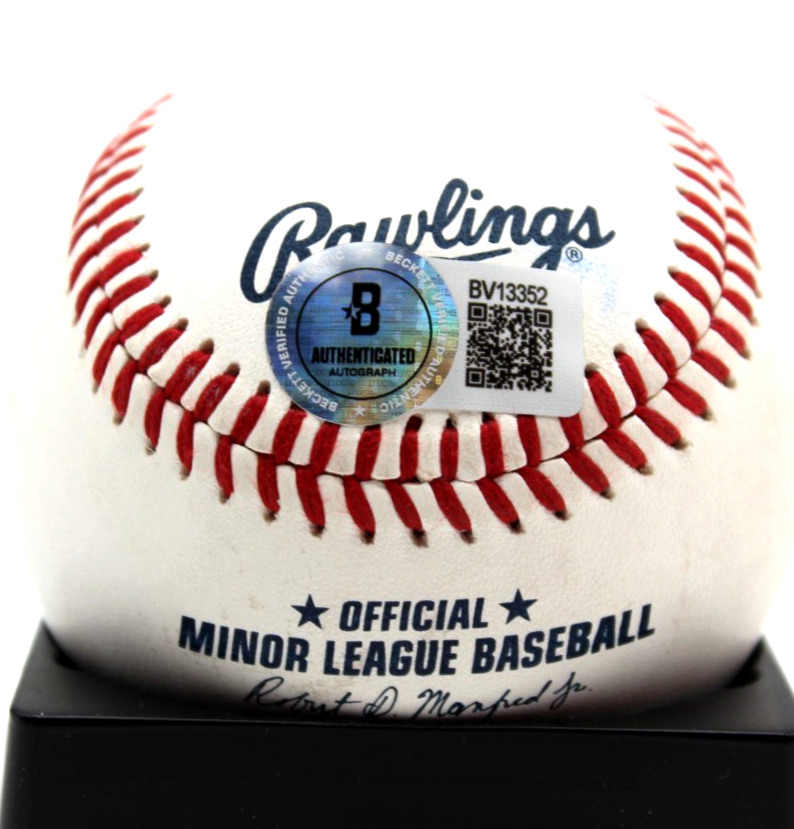 Mike Soroka Signed Chicago Cubs Minor League Baseball W/Beckett BAS COA BV13352