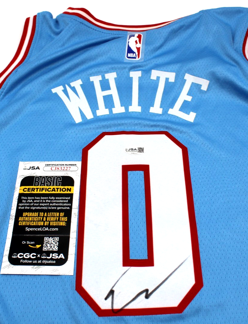 Coby White Signed Chicago Bulls Brand New Blue XL Jersey W/JSA COA CJ83227