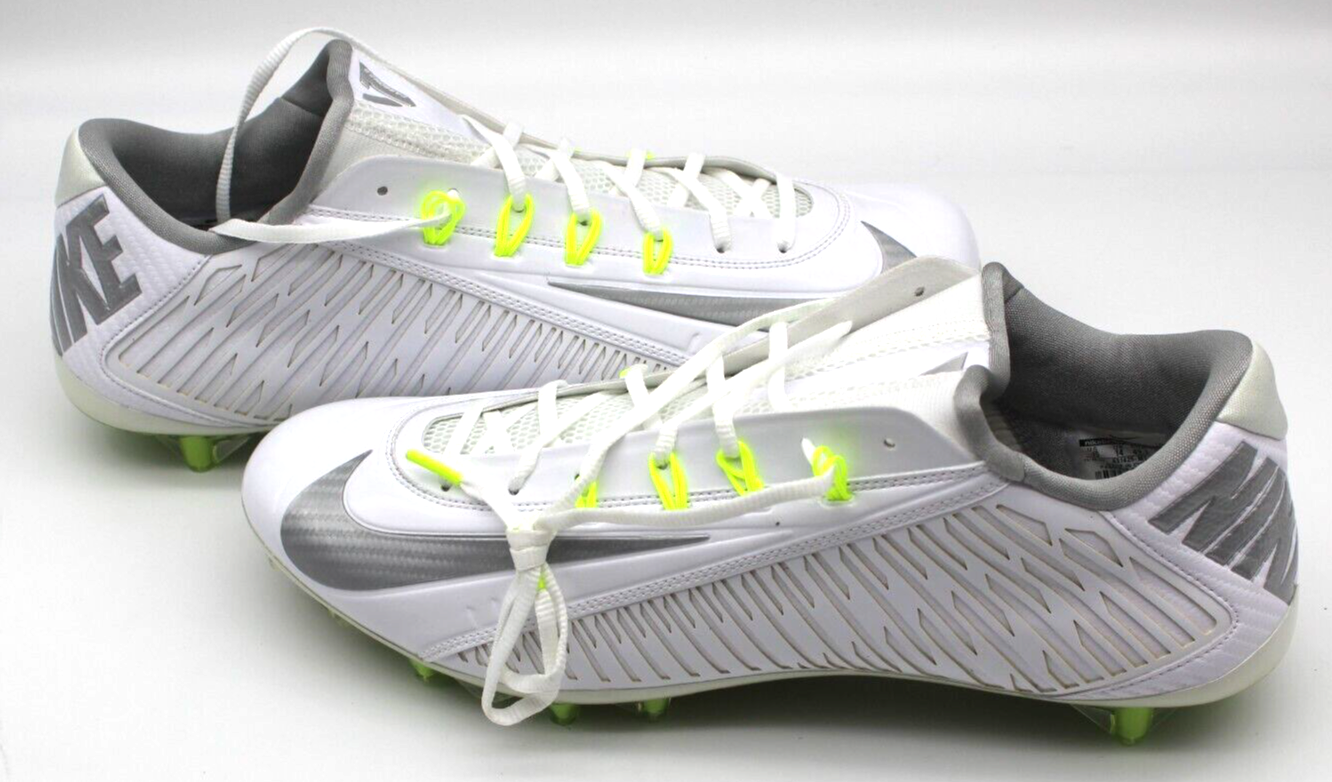 Nike Vapor Carbon Elite 2.0 2014 Football Cleats Men's Sz 15 White 631425-101