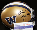 Jake Browning Signed Washington Huskies Mini Football Helmet w/JSA COA #3 C