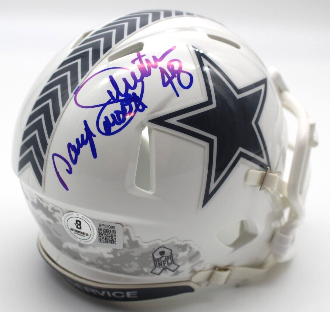 Daryl Johnston Signed Dallas Cowboys Mini Football Helmet w/Beckett COA BP59085