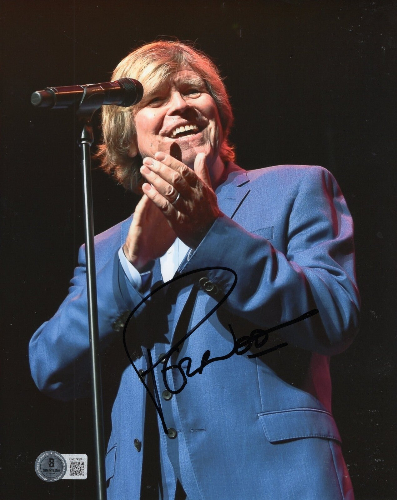 Peter Noone Herman's Hermits Rock n Roll Signed 8x10 Photo w/Beckett COA BM87420