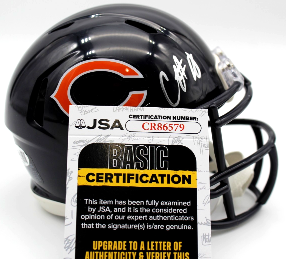 Caleb Williams Chicago Bears Signed Mini Football Helmet w/JSA COA CR86579