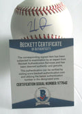 Hudson Potts Signed Official Major League Baseball Padres W/Beckett COA V77842