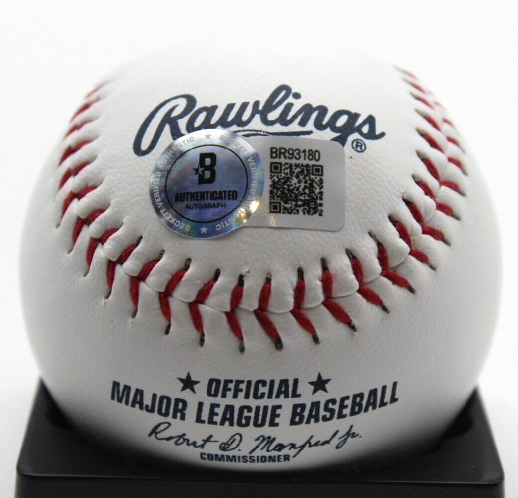 Reed Johnson Signed Chicago Cubs Major League Baseball w/Beckett BR93180