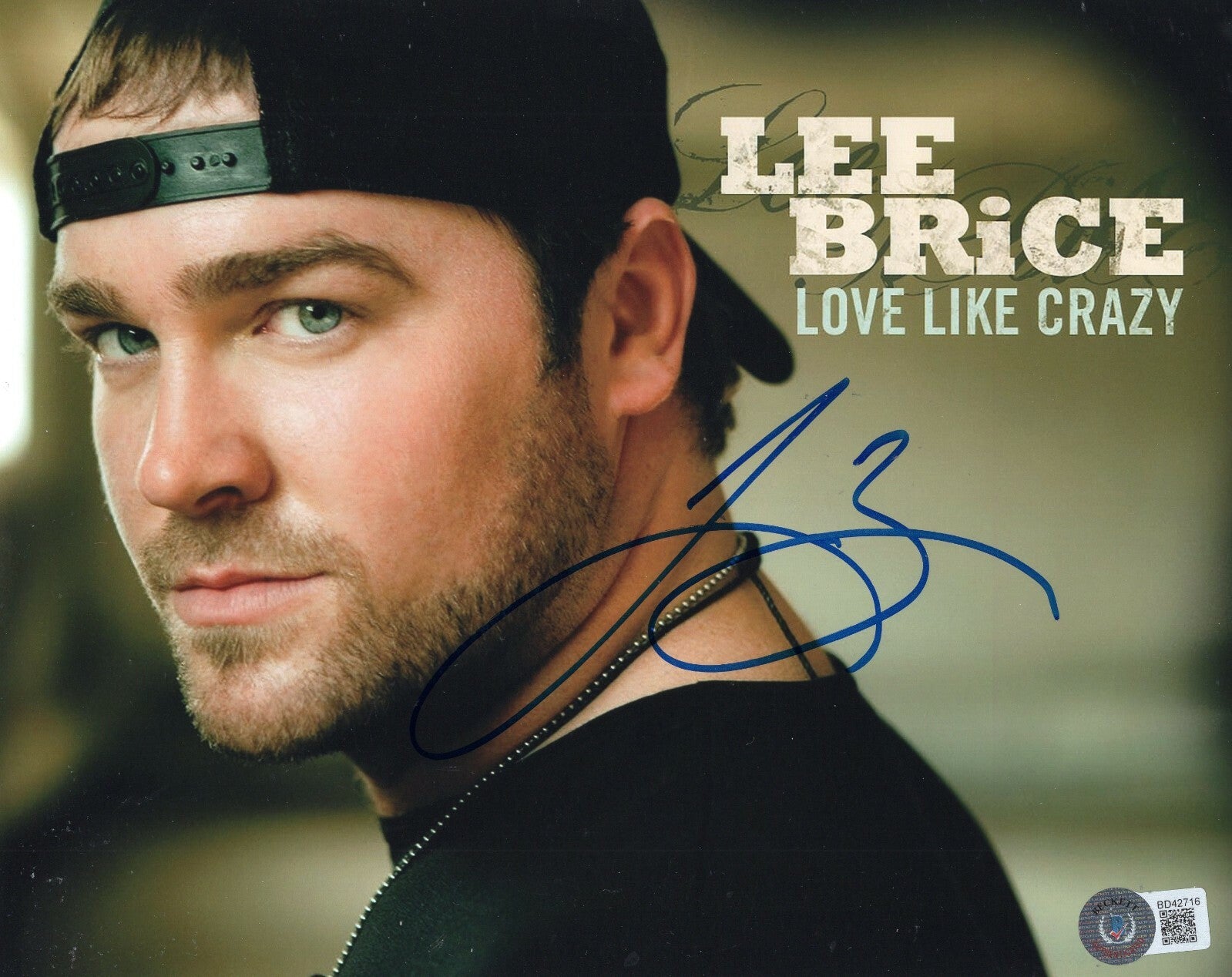 Lee Brice Signed Country Music Star 8x10 Photo w/Beckett BAS COA BD42716