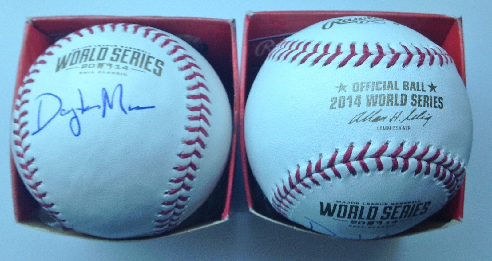 Dayton Moore Signed Official 2014 World Series Baseball w/COA Royals