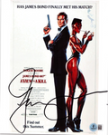 Grace Jones Signed James Bond 007 View To Kill 8x10 Photo W/Beckett COA BT56155