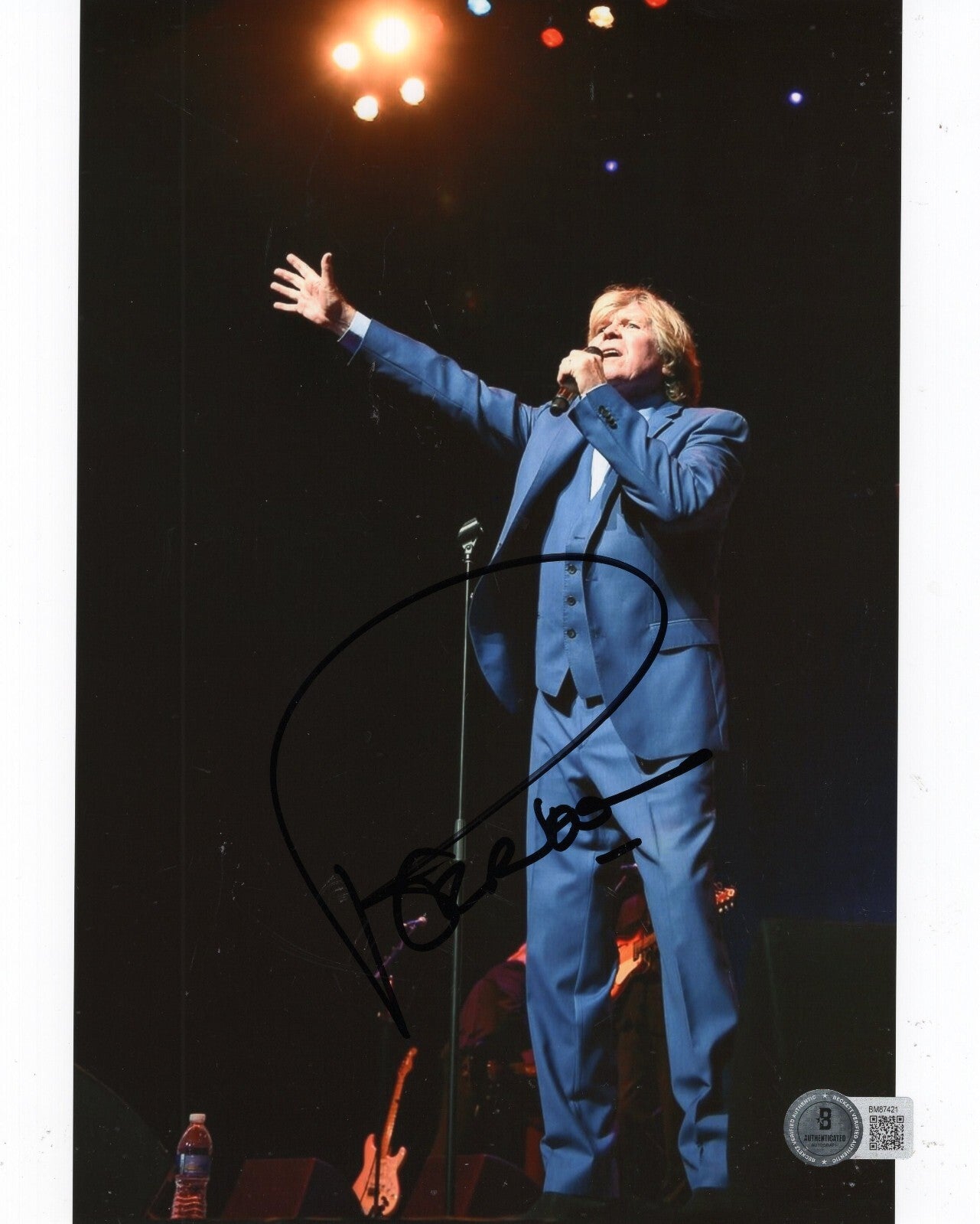 Peter Noone Herman's Hermits Rock n Roll Signed 8x10 Photo w/Beckett COA BM87421