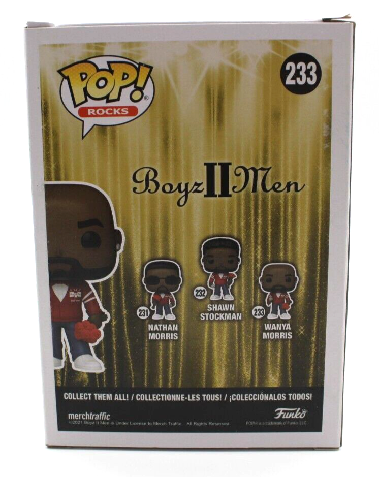 Wanya Morris Boyz II Men #233 Signed Funko Pop Rocks w/Beckett COA BP89913
