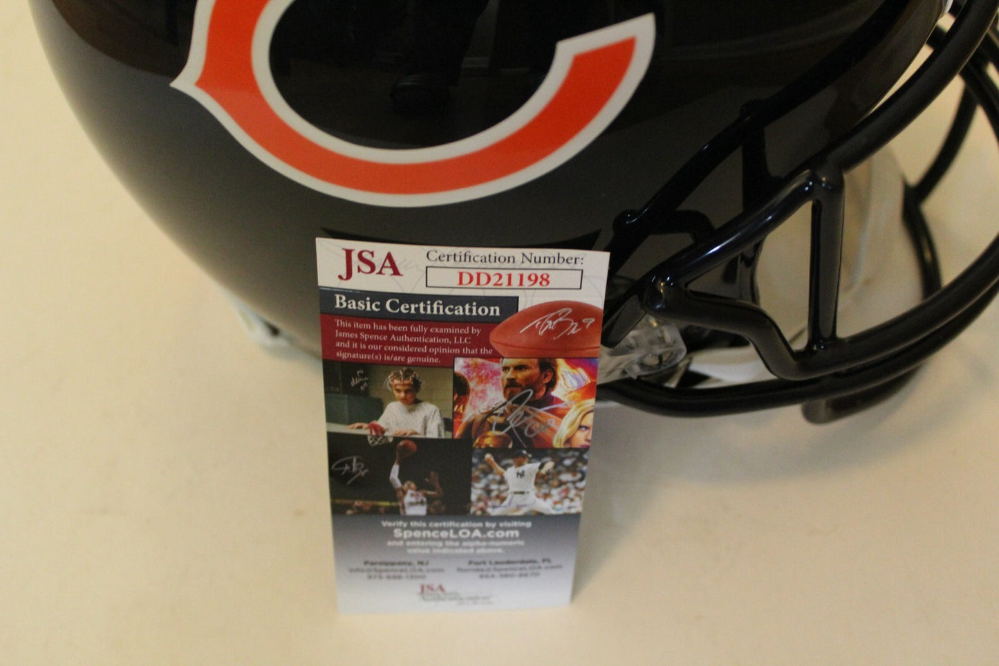 Mitch Trubisky Signed Chicago Bears Authentic Full Size Helmet w/JSA COA Proof