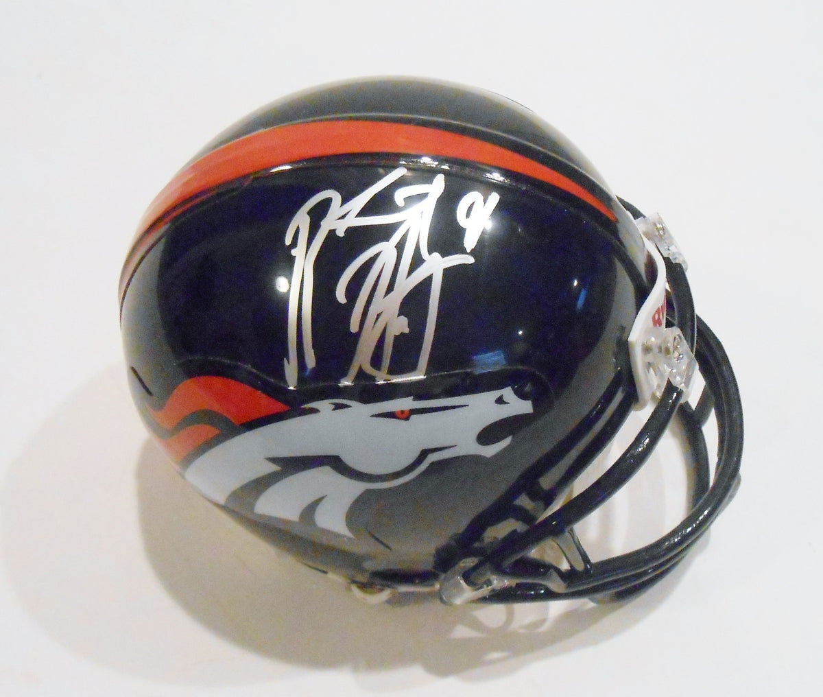 Robert Ayers Signed Denver Broncos Mini Helmet w/COA #1
