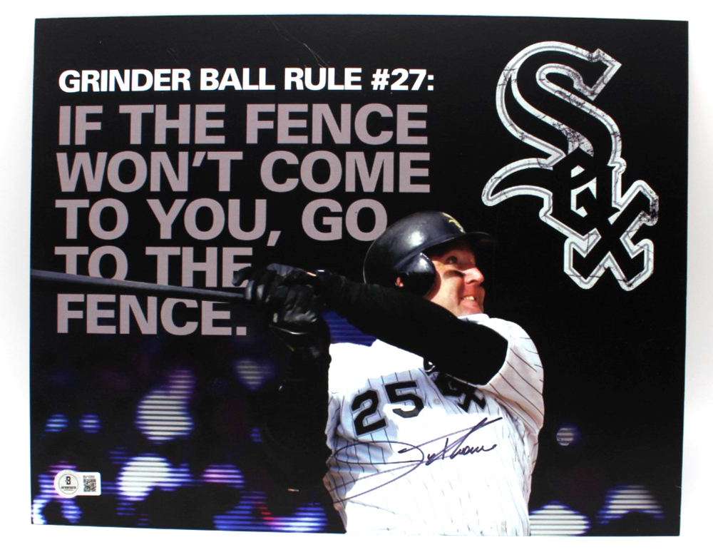Jim Thome Signed Chicago White Sox Plaque 14x11 HOF w/Beckett BAS BV10355