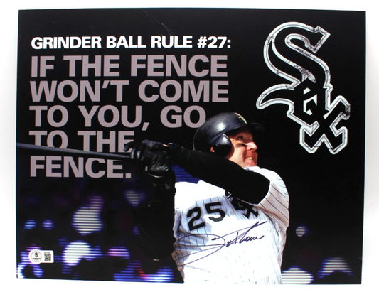 Jim Thome Signed Chicago White Sox Plaque 14x11 HOF w/Beckett BAS BV10355