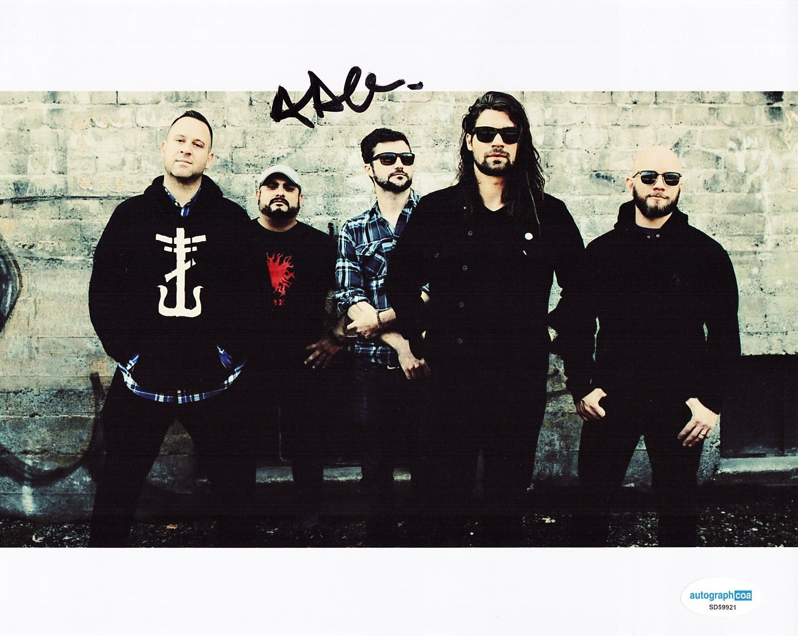 Adam Lazzara Taking Back Sunday Rock N Roll Signed 8x10 Photo w/ACOA SD59921