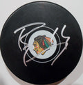 Richard Panik Signed 2016-17 Chicago Blackhawks Logo Puck w/COA #2