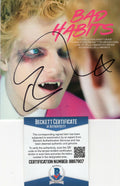 Ed Sheeran Signed Bad Habits CD Cover w/Beckett COA BB97907 Authentic Brand New