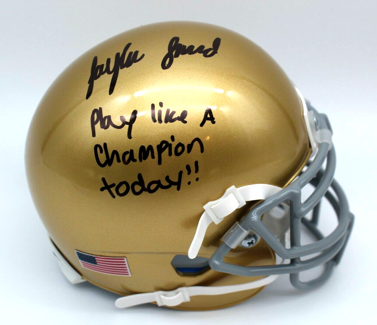 Jaylen Sneed Signed Notre Dame Fighting Irish Mini Football Helmet w/JSA COA #3