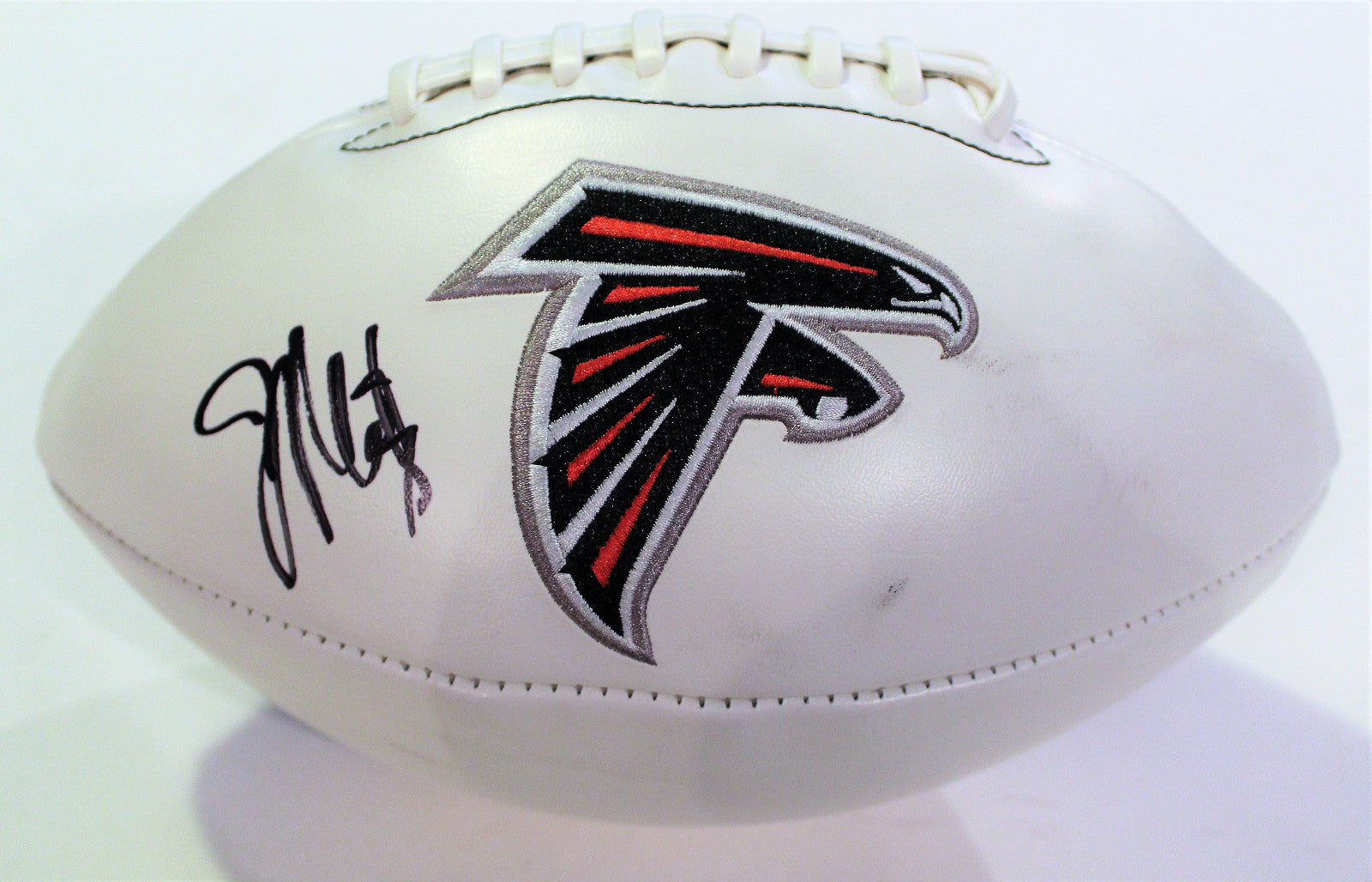 Jake Matthews Signed Atlanta Falcons Logo Football w/COA Texas A&M Aggies