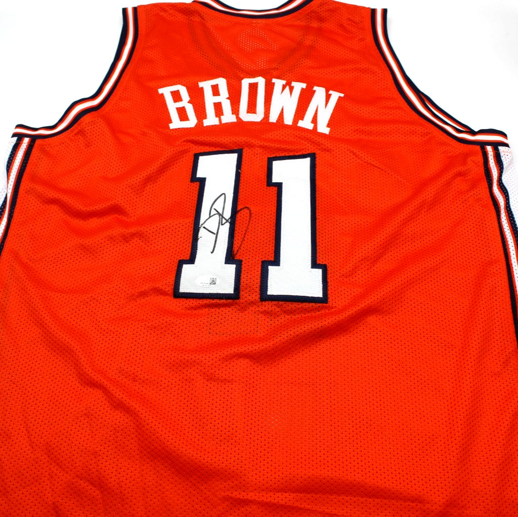 Dee Brown Illinois Fighting Illini Signed Custom Jersey w/JSA Witness COA