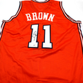 Dee Brown Illinois Fighting Illini Signed Custom Jersey w/JSA Witness COA
