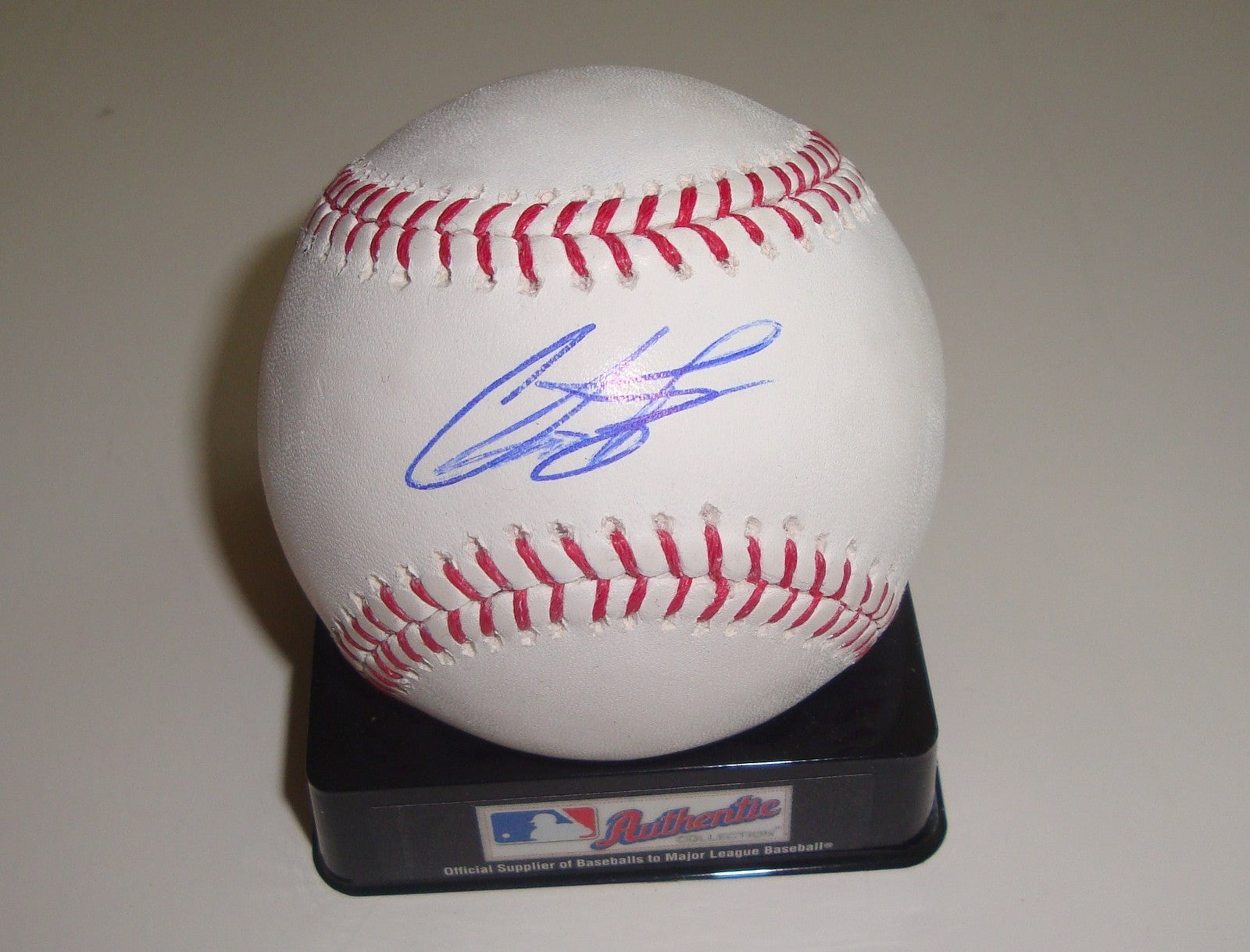 Chris Perez Signed Baseball w/COA Official MLB 2012 Cleveland Indians