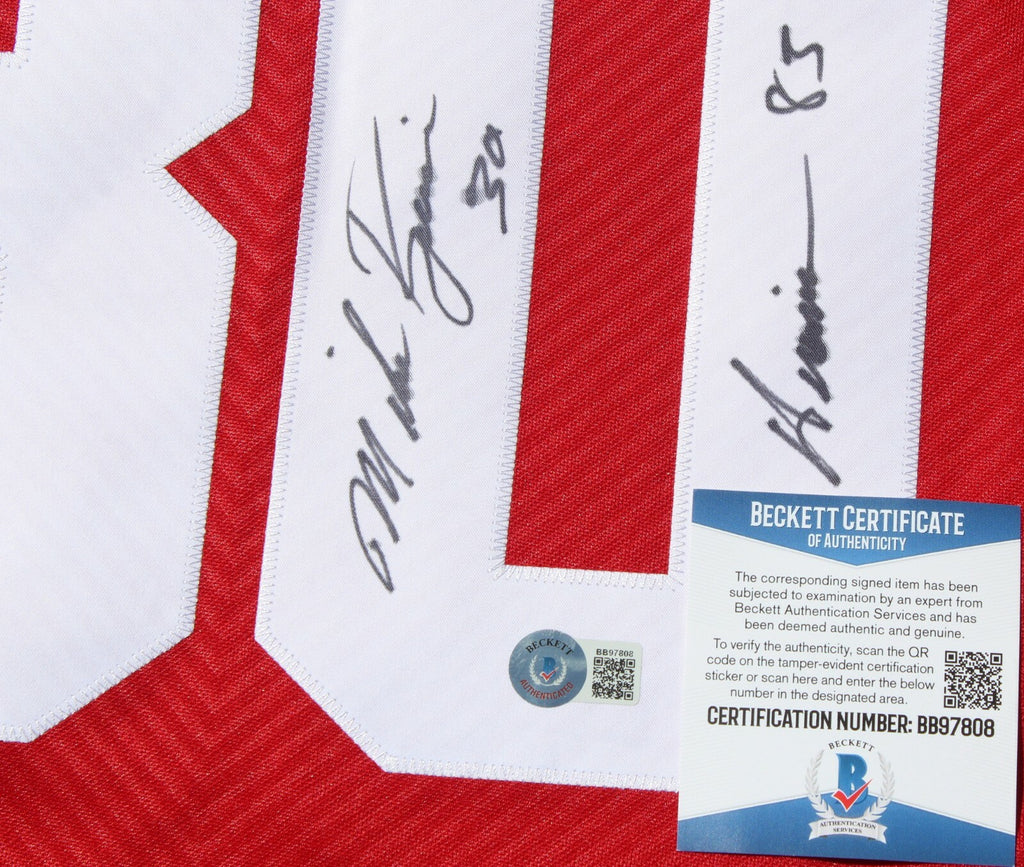 Mike Rozier Signed Nebraska Cornhuskers Adidas M Jersey w/Beckett COA BB97808