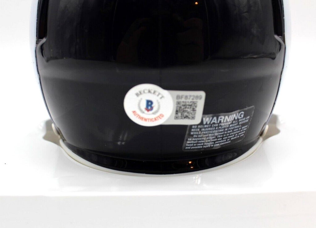 Kurt Warner Signed St. Louis Rams Mini Football Helmet w/Beckett COA BF87289
