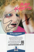 Ed Sheeran Signed Bad Habits CD Cover w/Beckett COA BB97908 Authentic Brand New