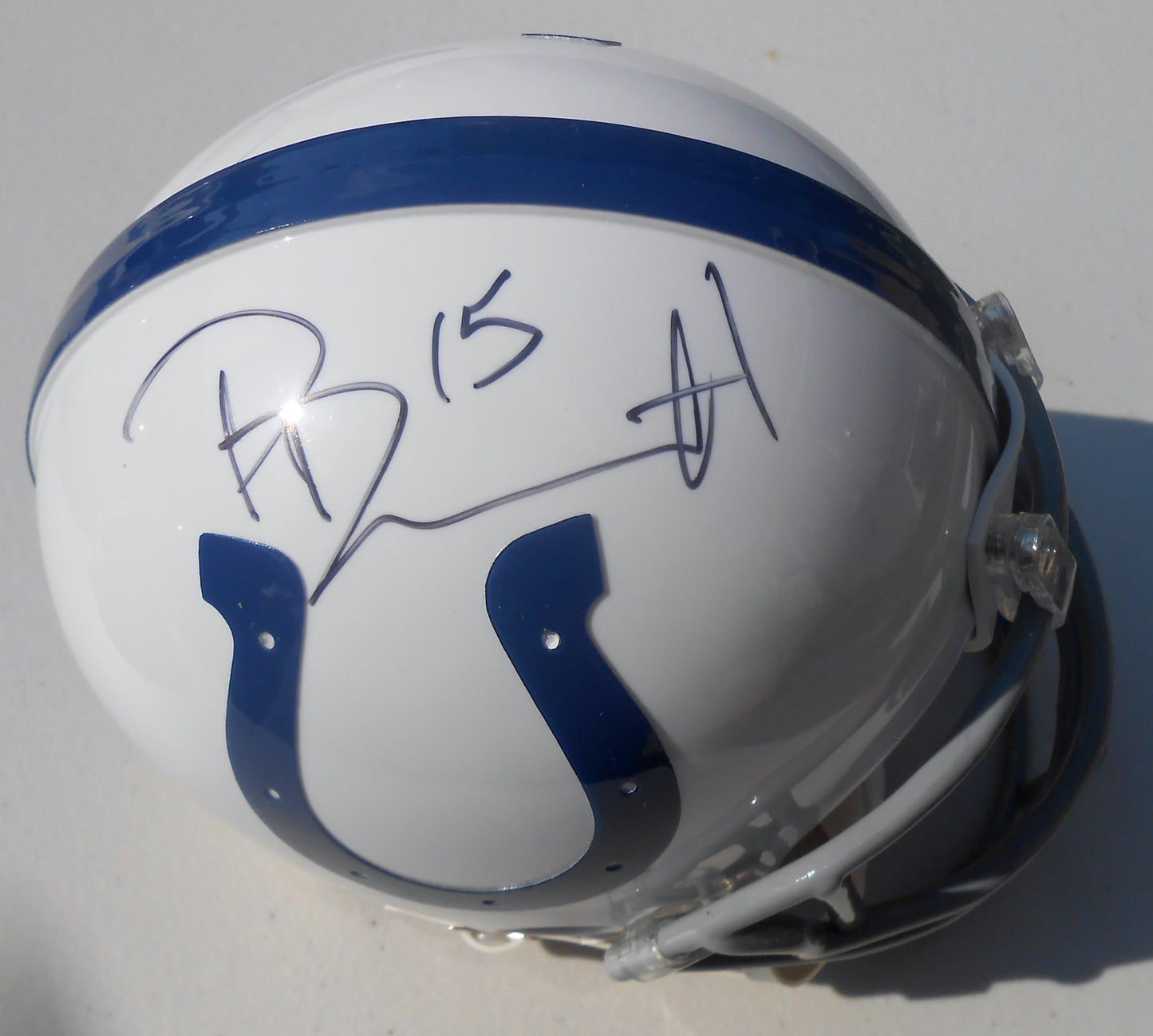 Phillip Dorsett Signed Indianapolis Colts Football Mini Helmet w/COA 2015 #1