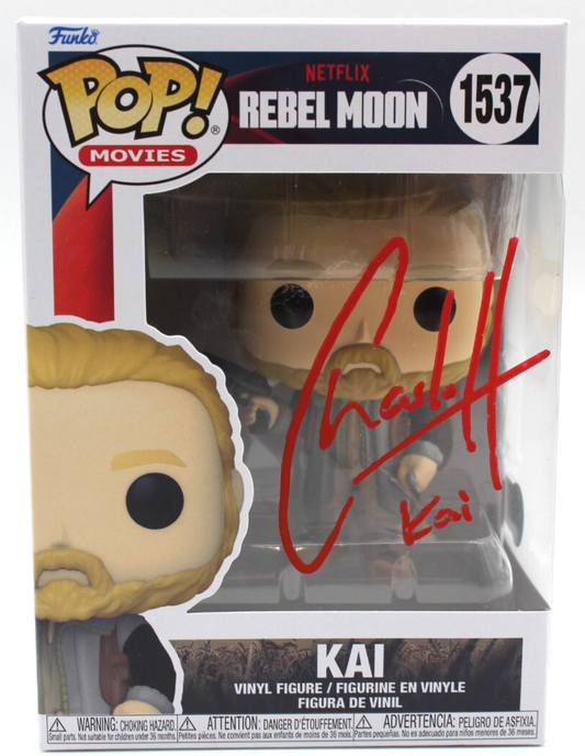 Charlie Hunnam Signed Netflix Rebel Moon Kai Funko Pop w/Beckett COA BR25979