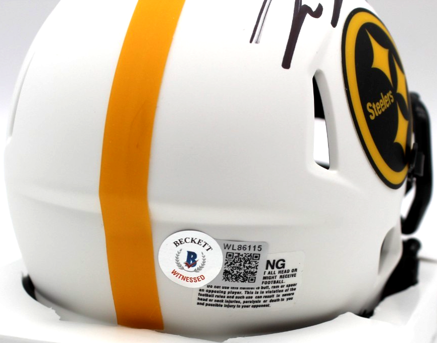 Pat Freiermuth Pittsburgh Steelers Signed Mini Helmet w/Beckett BAS WL86115