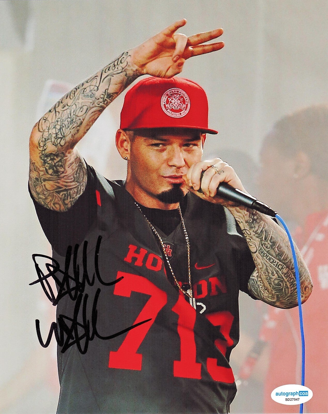 Paul Wall Signed 8x10 Photo Paul Slayton Grillz Hip Hop Rap w/ACOA SD27047