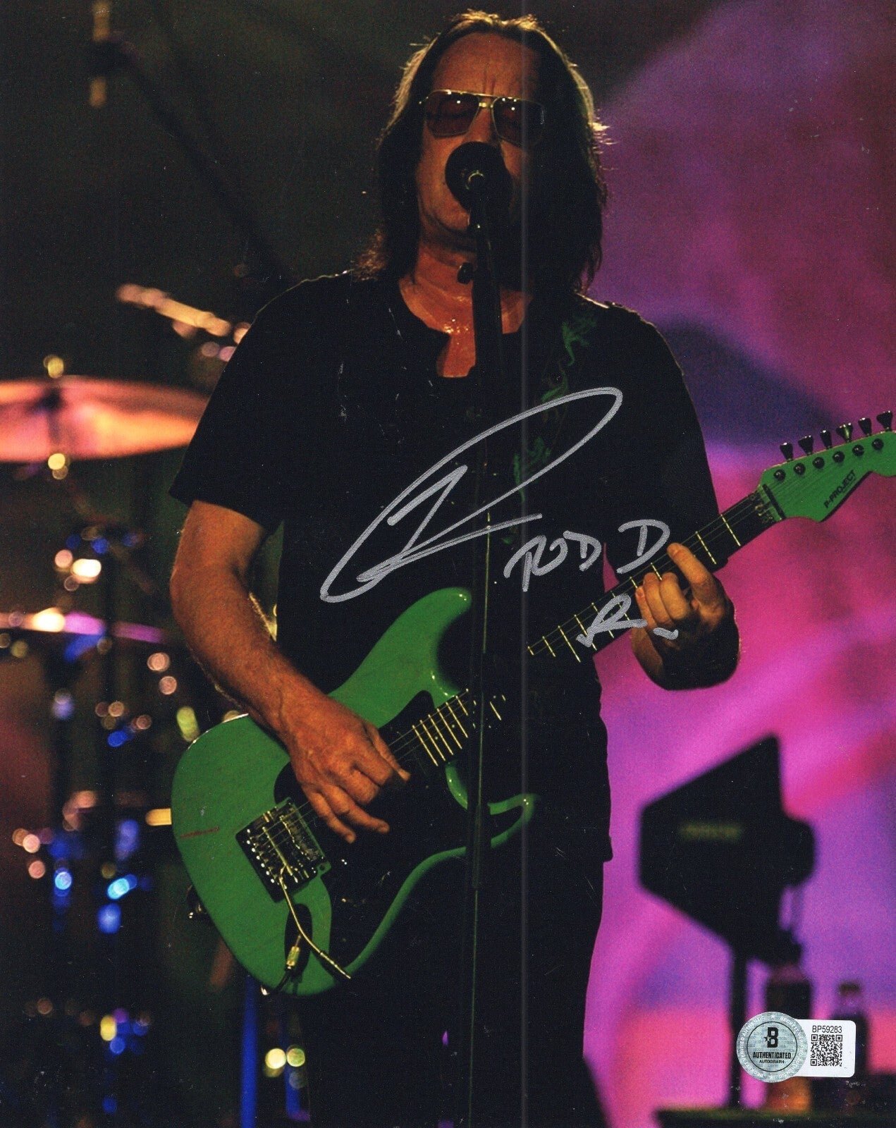 Todd Rundgren Rock n Roll Legend Utopia Signed 8x10 Photo w/Beckett COA BP59283