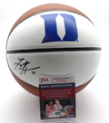Trajan Langdon Signed Duke Blue Devils Logo Basketball w/JSA COA AX28837