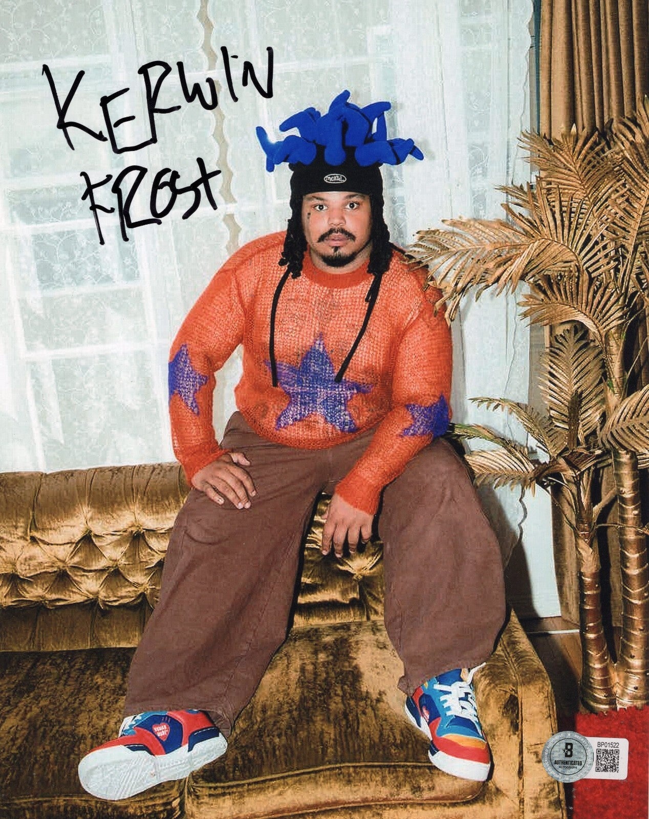 Kerwin Frost Comedian Talk Show Host DJ Signed 8x10 Photo w/Beckett COA BP01522