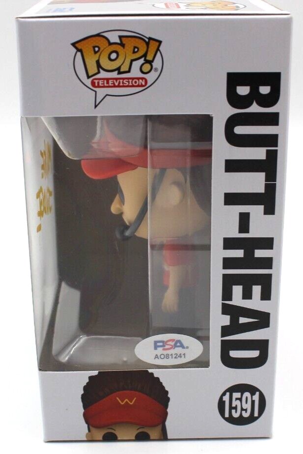Mike Judge Butt-Head 1591 Signed Funko Beavis Butt-Head w/PSA DNA COA AO81241