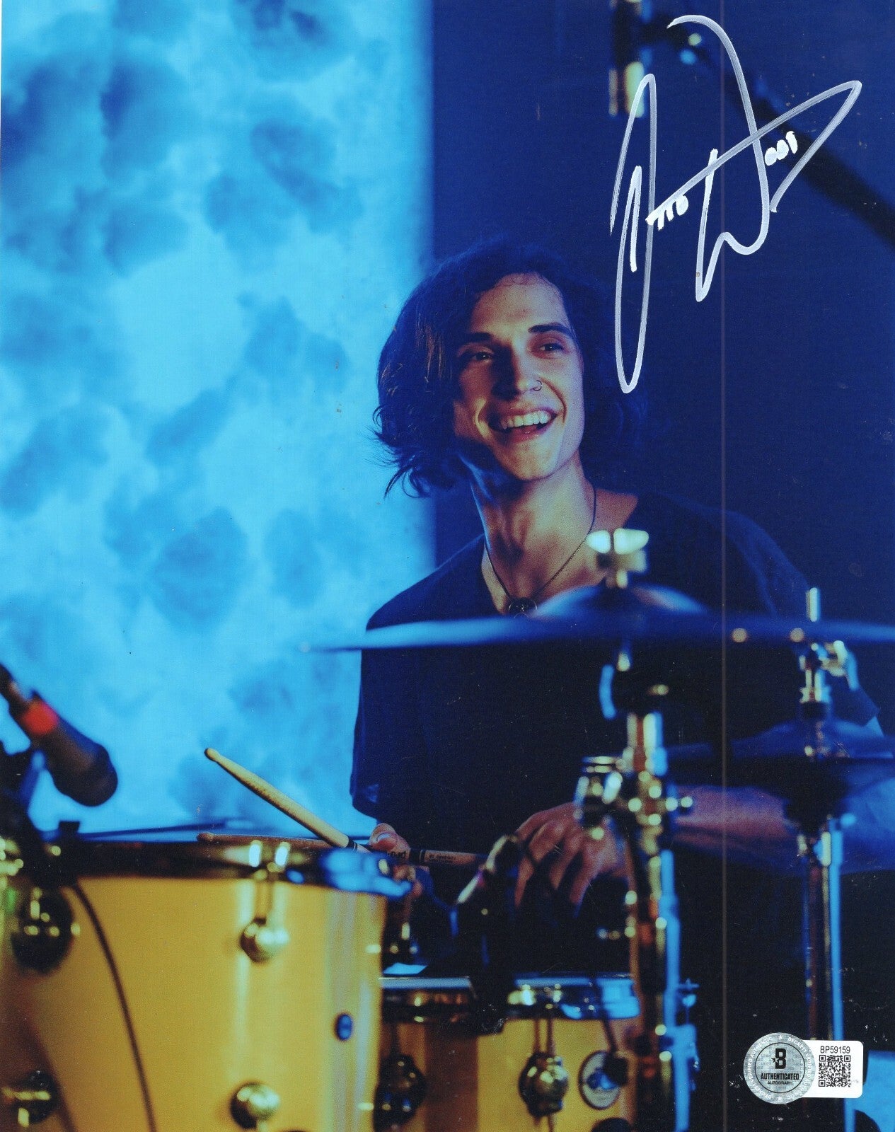 Otto Wood Waterparks Drummer Pop Rock Signed 8x10 Photo w/Beckett COA BP59159