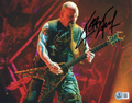 Kerry King Signed Slayer Rock n Roll Thrash 8x10 Photo w/Beckett COA BP59243