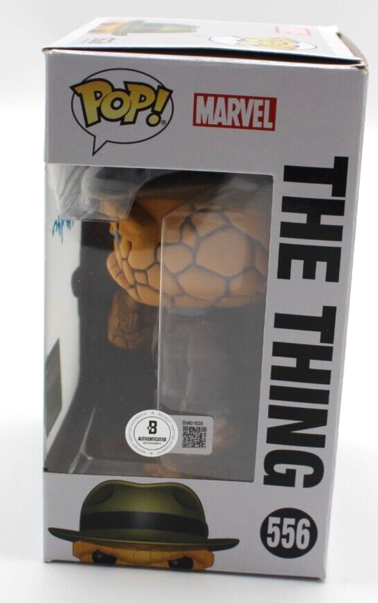 Ebon Moss-Bachrach Signed Fantastic Four The Thing Funko Pop 556 w/Beckett COA