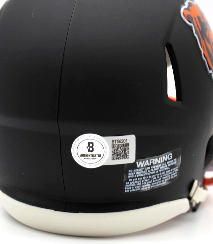 Grady Jarrett Signed Custom Chicago Bears Mini Helmet w/Beckett COA BT56201
