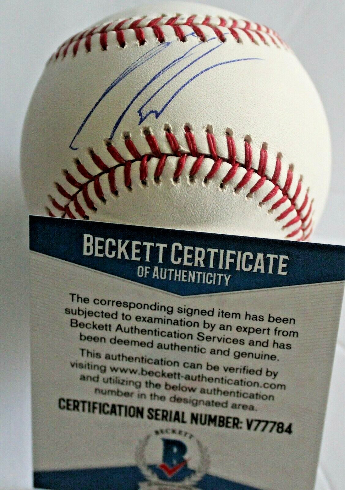 Seth Beer Diamondbacks Signed Official Major Baseball W/Beckett COA V77784