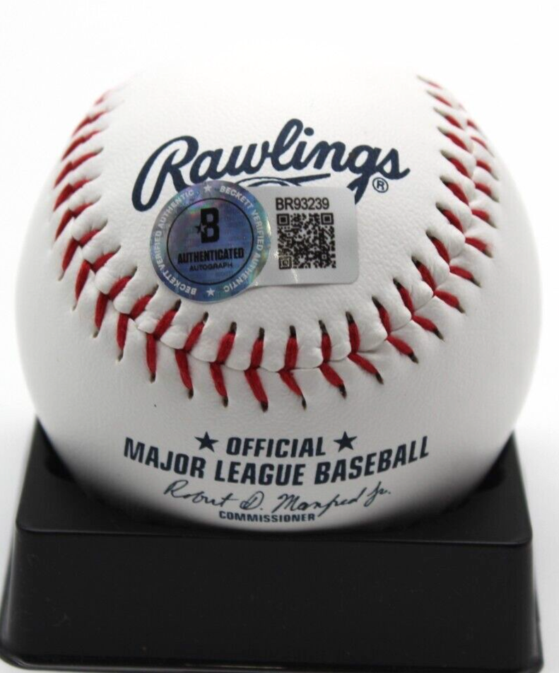 Sean Burke Signed Chicago White Sox Major League Logo Ball w/Beckett BAS BR93239