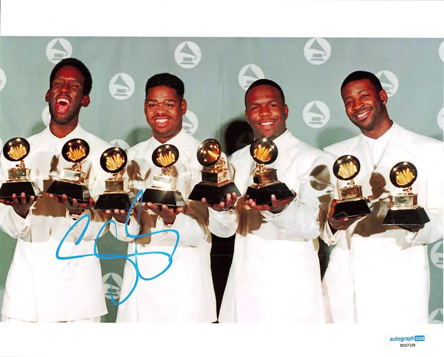 Shawn Stockman Signed Boyz II Men R&B Hip Hop 8x10 Photo w/ACOA SD27326