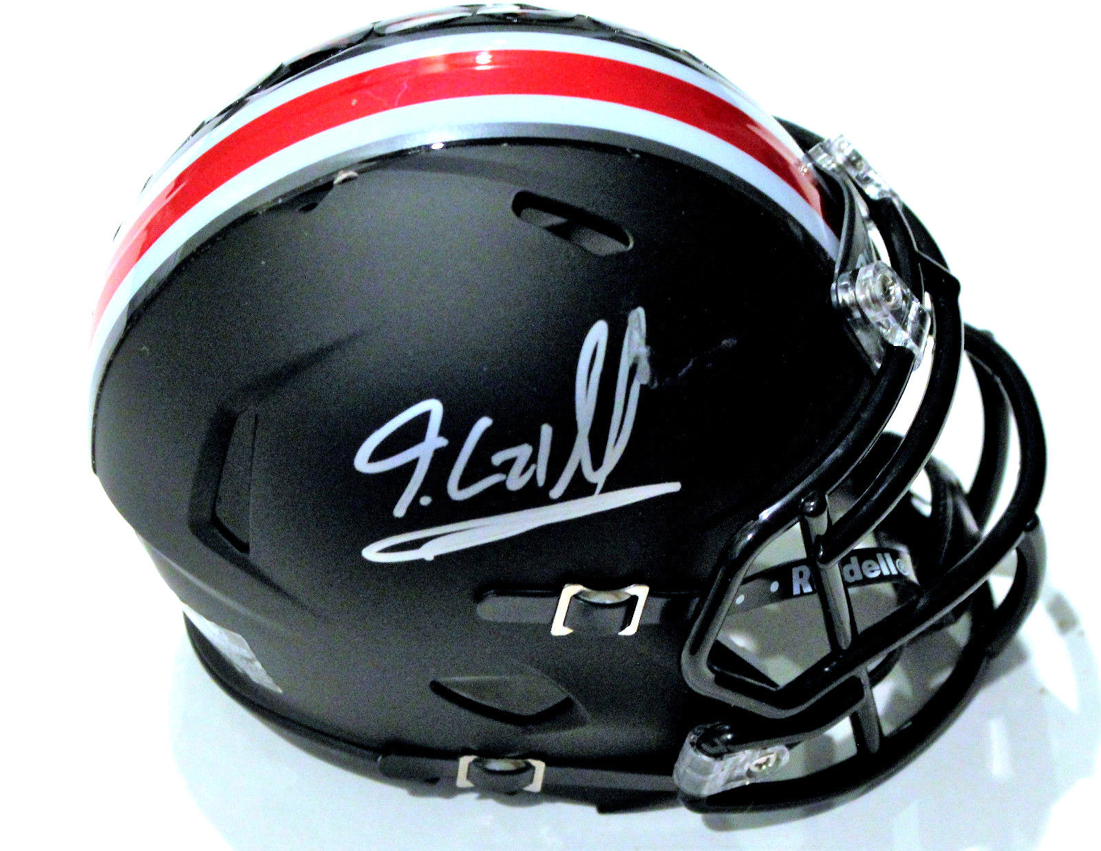 Jaelen Gill Signed Black Ohio State Buckeyes Mini Helmet w/COA C