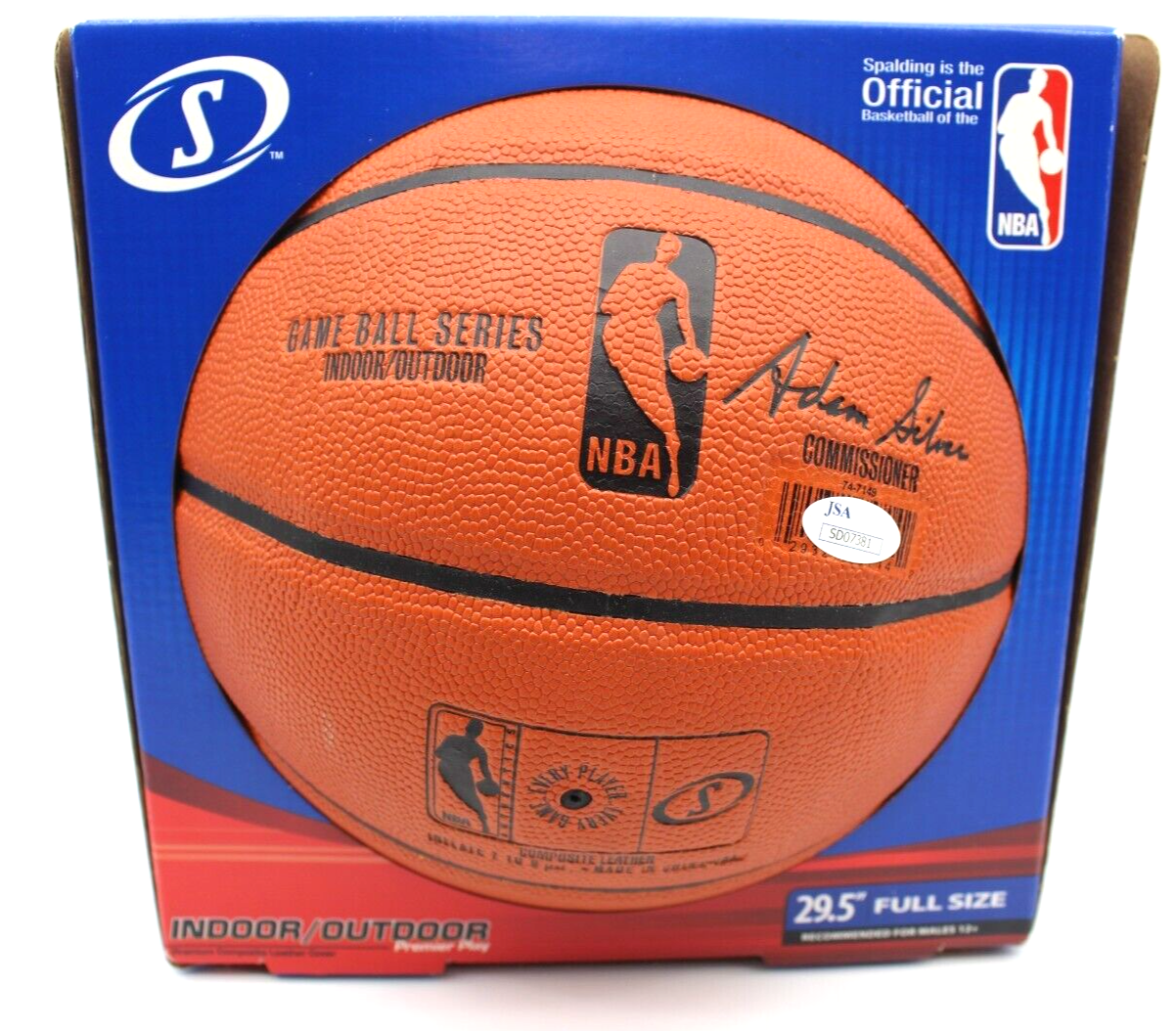 Giannis Antetokounmpo Signed Bucks Spalding Basketball w/JSA COA SD07381 Debut