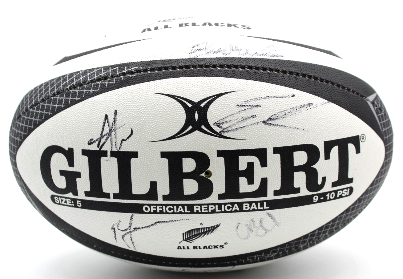 2025-26 New Zealand All Blacks Signed Gilbert Match Replica Full Size Ball W/COA