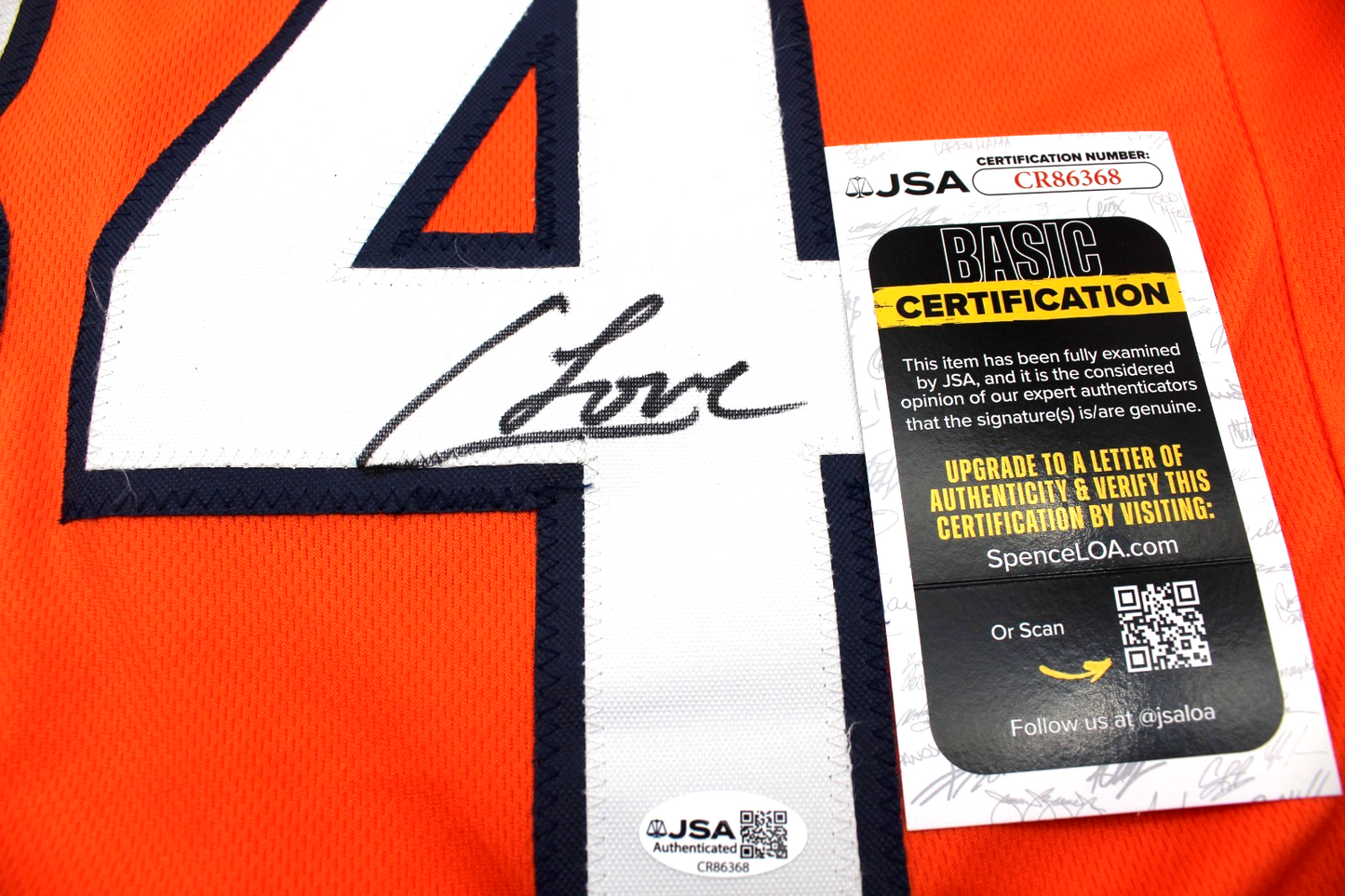 Colston Loveland Signed Chicago Bears Custom Football Jersey w/JSA COA CR86368