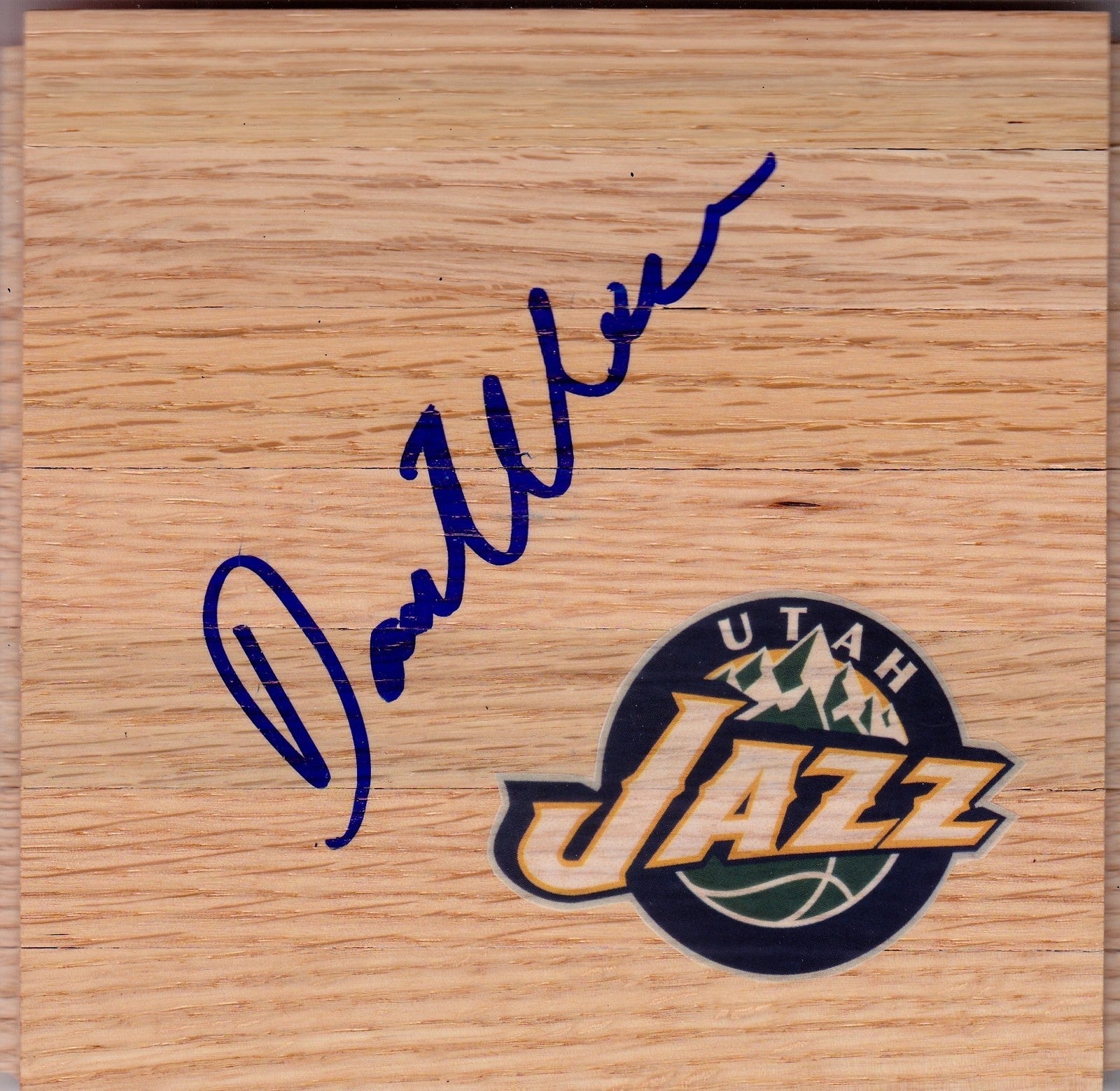 Dante Exum Signed Floorboard w/COA Utah Jazz Basketball #1